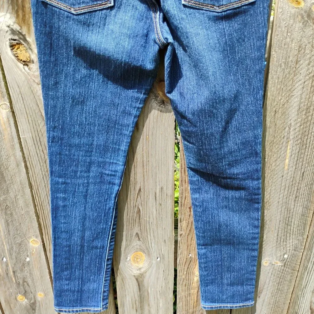 Old Navy Skinny Jeans Girls size 12 Medium Wash Denim Adjustable Waist